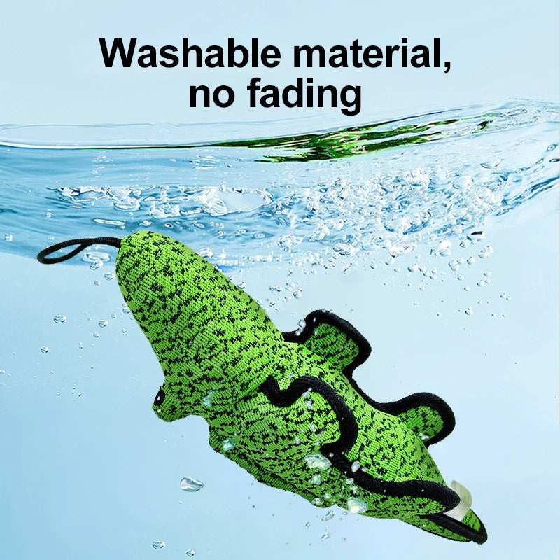 Cuddle Up with a Croc: The Plush Chew Buddy That Won't Snap Back! Eco-friendly!